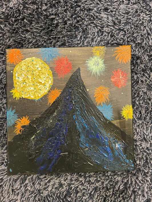 Unique painting in acrylic